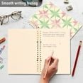 thumbnail image 4 of FORMRS 1-Subject Spiral Notebook 8" x 5" College Ruled 60 Refillable Sheet A5 Hard Cover, 2 Pack, Beige Symmetrical Stars, 4 of 7