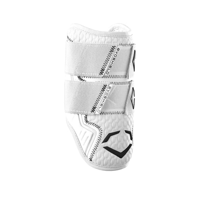Protector de Codo EvoShield Pro-SRZ 2.0 Blanco de Doble Correa para bateo, Talla S