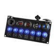 thumbnail image 2 of TISHITA Car Charger Socket Panel Marine Switch Panel for Cars Boats Motorcycles Red, 2 of 8
