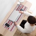 thumbnail image 3 of Long Mouse Pads for Desk,Red Christmas Folk Pattern Desk Mats on Top Of Desks, Desk Mouse Pad Extra Large with 3mm Non-Slip Base and Stitched Edge for Gaming,Office,Work,Home 31.5x11.8in, 3 of 5