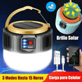 thumbnail image 4 of Lámpara Recargable Solar Linterna Camping Malubero Negra, Dorado y Blanco, 4 of 5