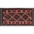thumbnail image 1 of Ahgly Company Machine Washable Indoor Rectangle Traditional Chestnut Brown Area Rugs, 2' x 5', 1 of 7