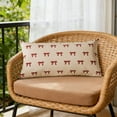 thumbnail image 2 of Ohufall Double Sided Patterns Bow Rectangular Decorative Throw Pillow Cover Detachable For Living Room Sofa, 2 of 6