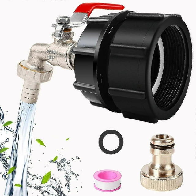 1/2 Fine Leakproof Brass Ibc Tank Fittings - Ibc Tank Adapter Ibc Tank Valve For S60x6 Water Storage Tank Tap