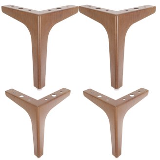 Set Of 4 Brushed Nickel Table Legs By VidaXL - Height Adjustable, Metal Iron Construction For DIY Tables