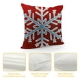thumbnail image 4 of Qinduosi Pieces Christmas Throw Pillow Cover Xmas Pillow Case Sofa Cushion Cover for Christmas Home Decoration (Traditional Color) White, 4 of 5