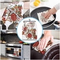 thumbnail image 4 of Easter Bunny Floral Boho Microfiber Towel Absorbent Kitchen Cleaning Cloth Dish Towel Household Cleaning Towel, 4 of 6