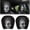 2pcs#A, variant on Ghost Face Headrest Covers, Scary Covers for Cars, Stretchy Seat Headrest Protector, Funny Cover for Auto, Vehicle, Truck, SUV, Washable Elastic Fabric, Interior Accessories