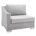 thumbnail image 5 of Modway Conway Sunbrella? Outdoor Patio Wicker Rattan 5-Piece Sectional Sofa Set in Light Gray Gray, 5 of 6