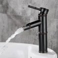 thumbnail image 2 of Grifo de baño negro, Grifo de baño de bambúGrifo de lavabo negro, Grifo de baño de cromo negro, Apertura aplicable Ø32-42 mm esquí esquí Gafas de esquí, 2 of 4