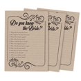 thumbnail image 1 of Inkdotpot 50-PackFill In Style KraftWho Know The Bride Best How Well Do You Know The Bride Bridal Shower Bachelorette PartyGameActivityCards, 1 of 1