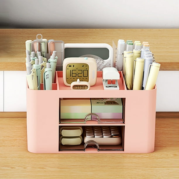 Organizador de escritorio con cajones, multifuncional, para