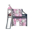 thumbnail image 4 of JACKPOT Solid Wood Prince & Princess Low Loft Twin Bed in Blue/Pink Camo, 4 of 6