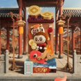thumbnail image 4 of 2025 POP MART Wealthy Snake's New Year Celebration - Serie Fortunate Hand Caja misteriosa Caja ciega Bolsa de adivinación Juguetes Figuras de acción de anime, 4 of 5