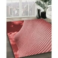 thumbnail image 2 of Ahgly Company Indoor Round Patterned Light Coral Pink Area Rugs, 6' Round, 2 of 6