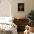 thumbnail image 5 of Framed Vintage Floral Wall Art, Rustic Dark Moody Flower Paintings Wall Decor, Retro Farmhouse Botanical Pictures Canvas Prints Neutral Aesthetic Home Decor for Living Room Bedroom 12x16 inch, 5 of 18