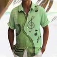 thumbnail image 2 of DGMIOCS Men's Short Sleeve Shirt Button Down Soft Daily Shirt Light Green XXL, 2 of 4