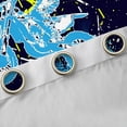 thumbnail image 4 of Homewish Dirt Bike Black Out Curtains for Boys Girls,Extreme Sport Curtains Pack of 2 (42x63 Each),Graffiti Splash Bedroom Curtains,Ultra Soft Home Decor, 4 of 6