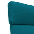 thumbnail image 2 of Jordan Manufacturing 75.5" x 22" Canvas Turquoise Solid Rectangular Outdoor Chaise Lounge Cushion with Ties, 2 of 9
