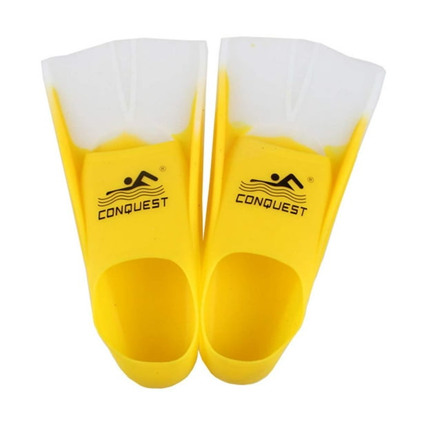 Rubber Swim Training Fins Flippers for Men, Women and Kids, Short Training Fins for Swimming