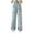 Floral, variant on Embroidered Jeans for Girls Baggy Loose Wide Leg Denim Jeans High Waist Pants Trousers with Pocket Blue,7 Years