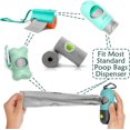 thumbnail image 3 of Poop Bags Holder with LED Flashlight|Pet  Bags Dispenser for Leash|Doggie Potty Bags Container with Leak-proof Pet Trash Bags and Accessories (180 Bags, Grey), 3 of 7