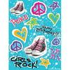Partypro 041583 Discontinued Girls Rock 80'S Stickers