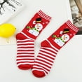 thumbnail image 2 of Kmdttou Christmas Unisex Mid Length Cotton Santa Claus Socks Socks Winter-Gifts for Women/Men-Warm Thick Soft, 2 of 2
