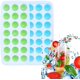 thumbnail image 4 of Bandeja de cubo de hielo, 4 paquetes de bandeja de hielo de silicona fácil de quitar, bandeja de hielo flexible, con 84 moldes de cubo de hielo esférico (azul + verde) esquí esquí Gafas de esquí, 4 of 5