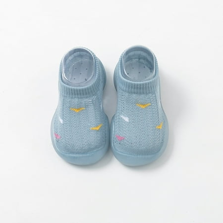 

Leutsin Toddler Baby Boys Girls Cute Fashion Solid Color Mesh Hollow Out Breathable Soft Non-slip Toddler Shoes Socks