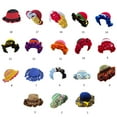 thumbnail image 4 of Patchwork Bucket Hat for Outdoor Ruffle Brims Crochet Hat Girl Breathable Fishing Hat Photoshoots Hat Beach Vacation Hat, 4 of 5