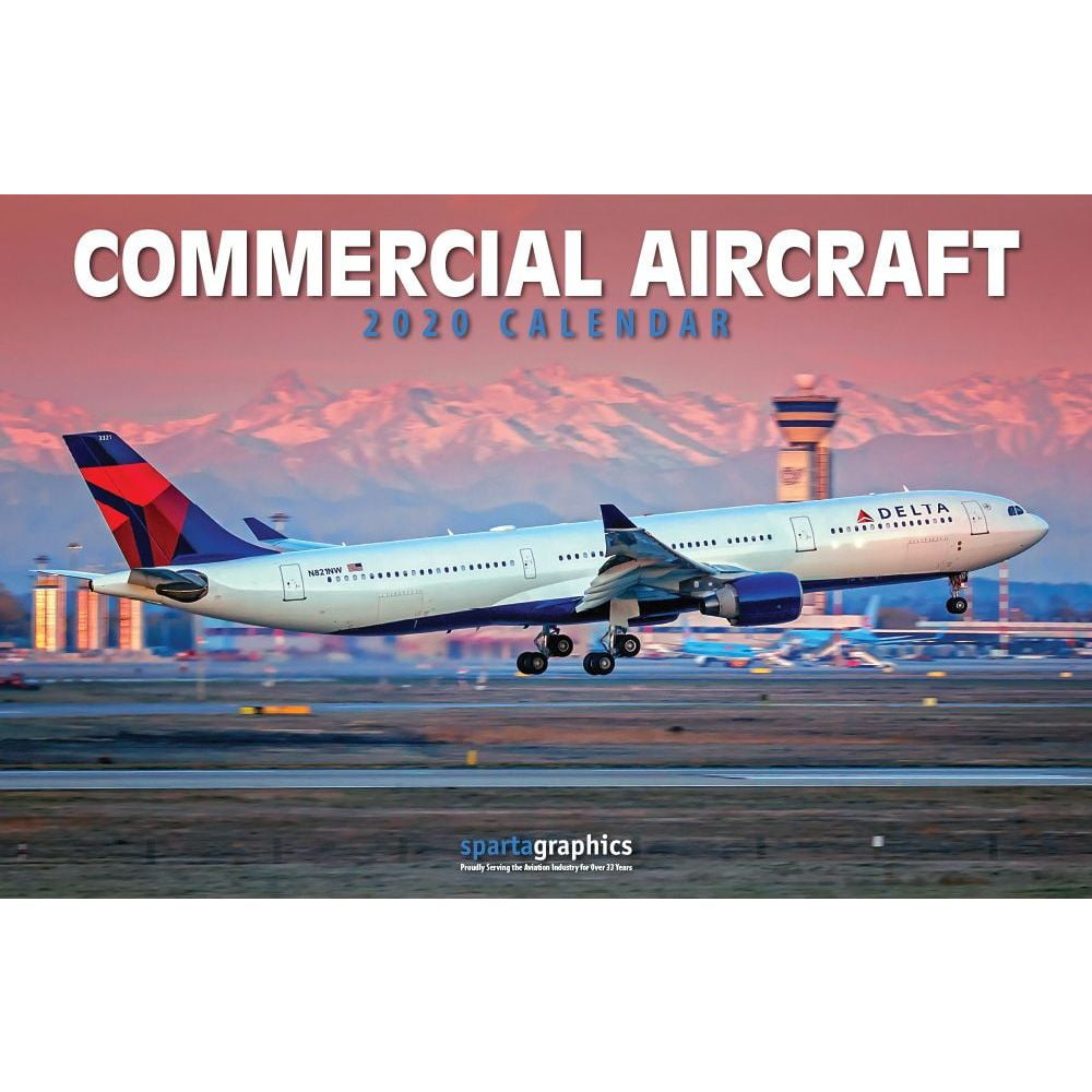 Calendars Commercial Aircraft Deluxe Wall Calendar with High Quality