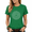 Green, variant on Giffimy Women's Classic Round Neck Text Print T-Shirt Versatile Short Sleeve Graphic Top Everyday Casual Wear