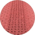thumbnail image 1 of Ahgly Company Indoor Round Patterned Love Red Area Rugs, 5' Round, 1 of 6