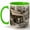 Green, variant on French Artist Cafe 11oz Ceramic Mug, Paris Street Coffee Cup, Cafe Art Lover Gift