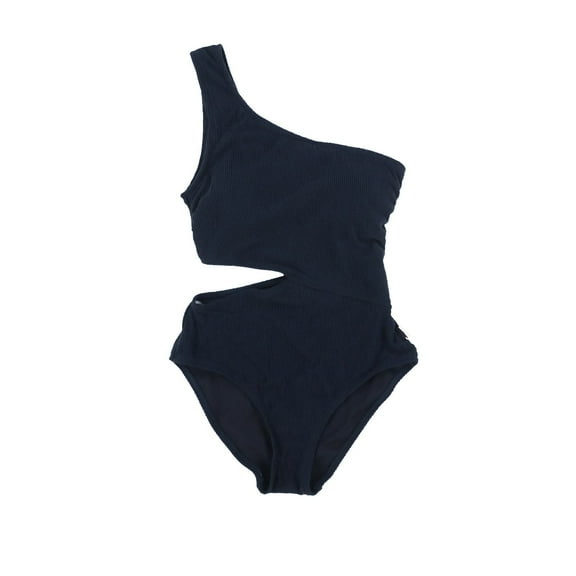 Women's One Pc Swimsui One-Shoulder Black New