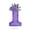 Number 1, variant on Purple Number Candle with Rhinestone Crown, Birthday Cake Topper, Glamorous Party Supply for Celebration, Decorative Dessert Accessory, Number 7