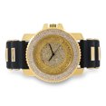 thumbnail image 3 of Men's Oversized Diamond Watch with Iced Out Dial and Bling Case - Comfortable Silicone Band - Quartz Movement - Stylish Timepiece in Gold, 3 of 5