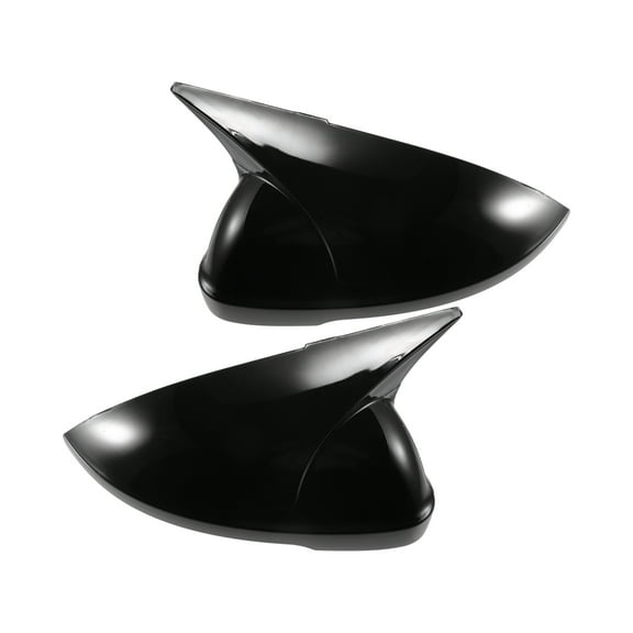 Unique Bargains 1 Pair Rear View Driver Passenger Side Mirror Cover Overlay Gloss Black for Volkswagen Passat 2019-2023