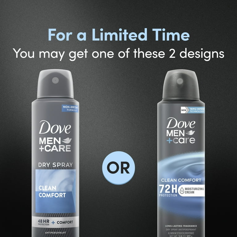 Dove Men+Care Clean Comfort Antiperspirant Deodorant Dry Spray