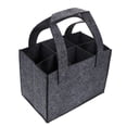 thumbnail image 1 of 6 Bottle Wine Carrier with Divider Felt Wine Storage Tote Bag, Portable Reusable Wine Travel Bag with Handle for Christmas Travel Camping Picnic Party ( Gray), 1 of 5
