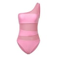 thumbnail image 4 of One Piece Swimsuit Women Slanted Shoulder Hollow 1 Piece Swimsuit, 4 of 7