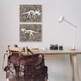 thumbnail image 2 of Stupell Industries Dinosaur Skeleton Artifacts Cracked Earth Pattern,2pc, each 13 x 19,Designed by Daphne Polselli, 2 of 6