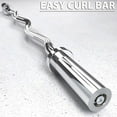 Olympic Curl Barbell Bar, 47in Curl Bar for Weight Lifting, Home Gym