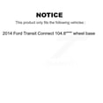 thumbnail image 2 of Transit Auto Front Rear Coated Drilled Slotted Disc Brake Rotors and Semi-Metallic Pads Kit for Car 2014 Ford Connect 104.8" wheel base KDS-100294, 2 of 11