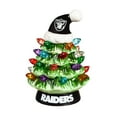 thumbnail image 2 of Las Vegas Raiders 2-Pack 4" Ceramic LED Christmas Tree Set, 2 of 3