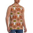 thumbnail image 2 of Bixox Men's Cow Skull Printed Shirt Sleeveless Fitness Tank Top-X-Large, 2 of 5