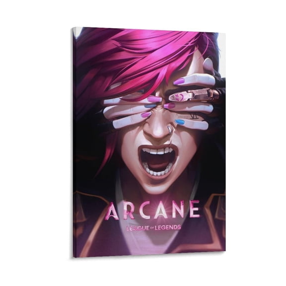 Arcane Anime TV Series Game Jinx Poster (17) Canvas Poster Wall Art Picture Prints Hanging Photo Gift Decor Home Posters Artworks 24x36inch(60x90cm)