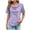 Purple, variant on Womens Athletic Tops Short Sleeve Tops for Women Summer Spandex T Shirts for Women Large Shirt Long Sleeves Shirt Long Exercise Shirts Tees Short Sleeve Tunic Raglan Turtle Neck Purple XL