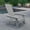 Gray, variant on Merrick Lane Poly Resin Folding Adirondack Lounge Chair - All-Weather Indoor/Outdoor Patio Chair in Gray